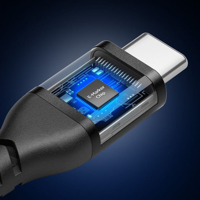 Spigen - Cable Essential - Fast Charging, Type-C to Type-C,  100W, 1m - Black