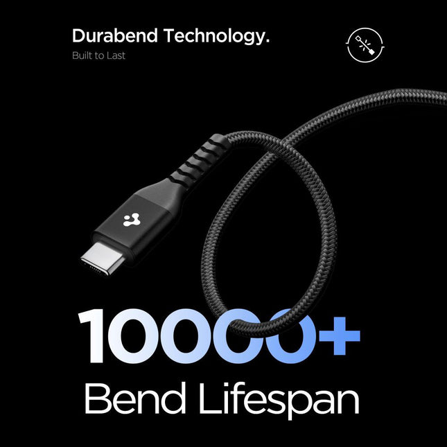 Spigen - Cable Essential - Fast Charging, Type-C to Type-C,  100W, 1m - Black