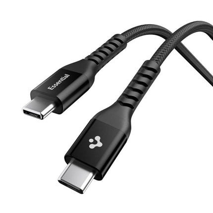 Spigen - Cable Essential - Fast Charging, Type-C to Type-C,  100W, 1m - Black