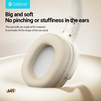 CELEBRAT headphones A45, ασύρματα & ενσύρματα, micro SD