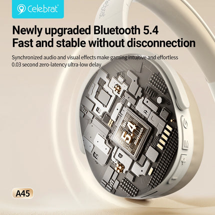 CELEBRAT headphones A45, ασύρματα & ενσύρματα, micro SD