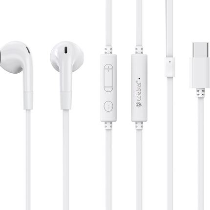 CELEBRAT earphones με μικρόφωνο G39, USB-C σύνδεση