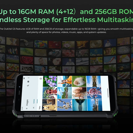 OUKITEL smartphone G5, 6", 4/256GB, 6300mAh