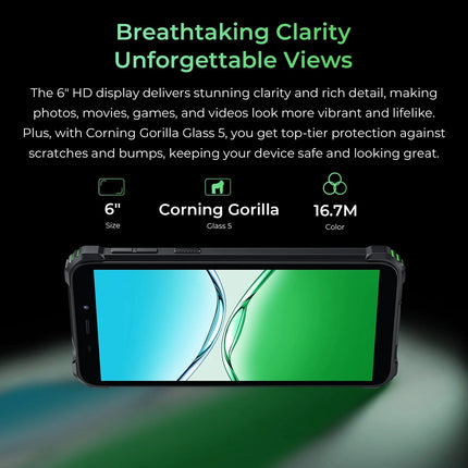 OUKITEL smartphone G5, 6", 4/256GB, 6300mAh