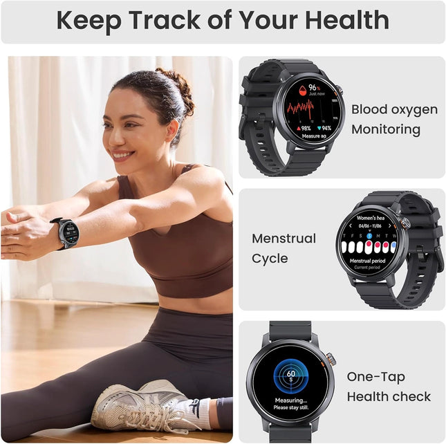 KOSPET smartwatch Orb, heart rate, 1.43" AMOLED, IP68,