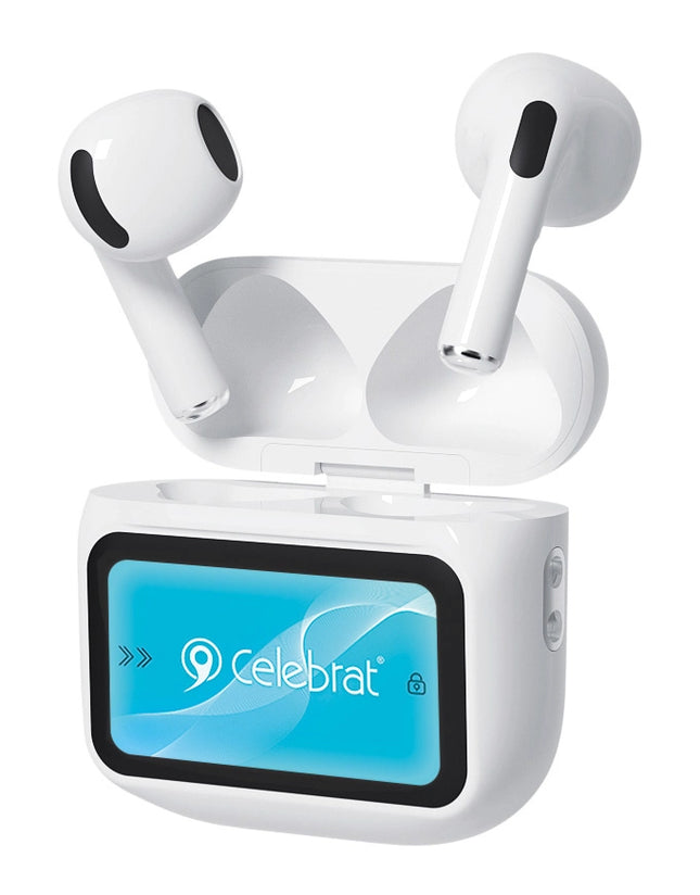 CELEBRAT earphones με θήκη φόρτισης W76, True Wireless