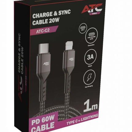 ATC-C2 Charge & Sync Cable Type C/L 20W