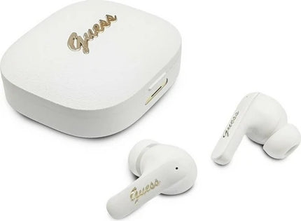 True Wireless Ακουστικά Bluetooth Guess Script Metal Logo 4G